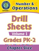 Number & Operations - Drill Sheets Vol. 1 Gr. PK-2