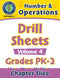 Number & Operations - Drill Sheets Vol. 4 Gr. PK-2