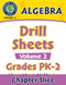 Algebra - Drill Sheets Vol. 2 Gr. PK-2
