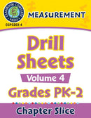 Measurement - Drill Sheets Vol. 4 Gr. PK-2