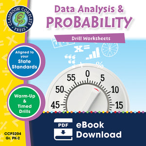 Data Analysis & Probability - Grades PK-2 - Drill Sheets