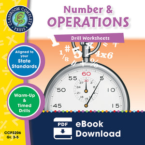 Number & Operations - Grades 3-5 - Drill Sheets