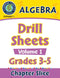 Algebra: Drill Sheets Vol. 1 Gr. 3-5