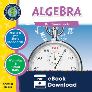 Algebra - Grades 3-5 - Drill Sheets