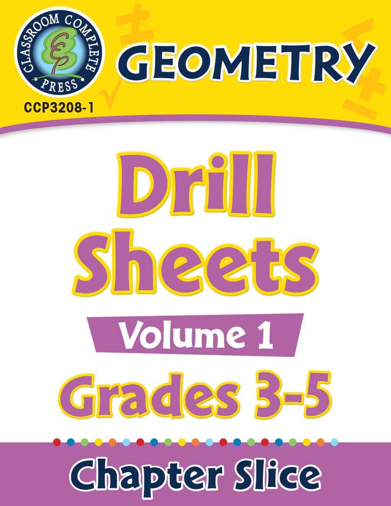 Geometry: Drill Sheets Vol. 1 Gr. 3-5