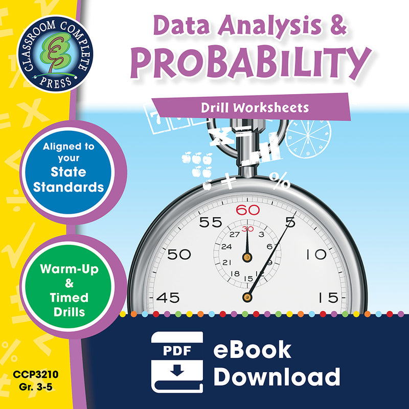 Data Analysis & Probability - Grades 3-5 - Drill Sheets