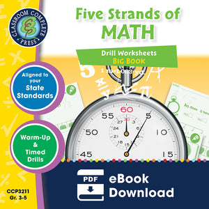 Five Strands of Math - Grades 3-5 - Drills Big Book