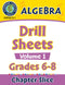 Algebra - Drill Sheets Vol. 1 Gr. 6-8
