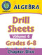 Algebra - Drill Sheets Vol. 6 Gr. 6-8