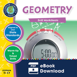 Geometry - Grades 6-8 - Drill Sheets