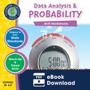 Data Analysis & Probability - Grades 6-8 - Drill Sheets