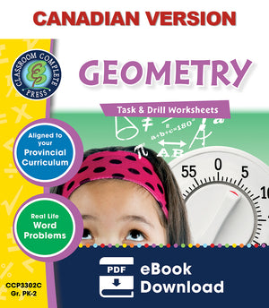 Geometry - Grades PK-2 - Task & Drill Sheets - Canadian Content