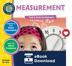 Measurement - Grades PK-2 - Task & Drill Sheets