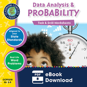 Data Analysis & Probability - Grades 3-5 - Task & Drill Sheets