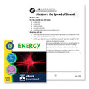 Energy: Measure the Speed of Sound Experiment - WORKSHEET