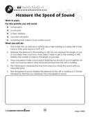 Energy: Measure the Speed of Sound Experiment - WORKSHEET