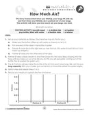 Senses, Nervous & Respiratory System: How Much Air Experiment - WORKSHEET