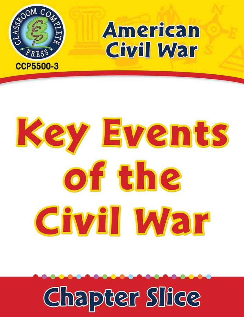 American Civil War: Key Events of the Civil War Gr. 5-8