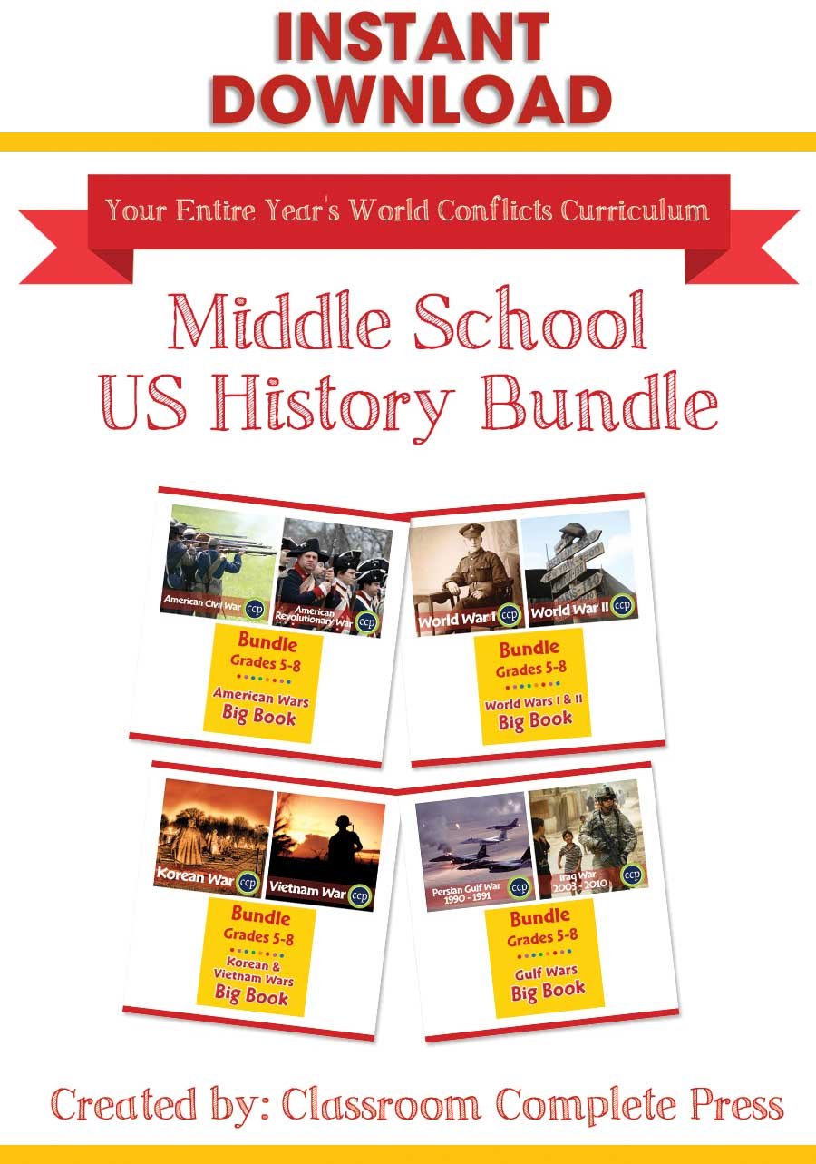 Middle School US History Bundle CLASSROOM COMPLETE PRESS