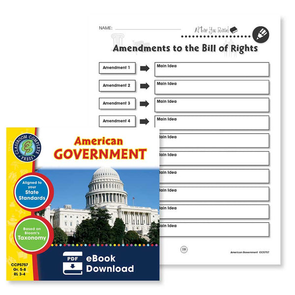 american-government-amendments-to-the-bill-of-rights-worksheet-classroom-complete-press