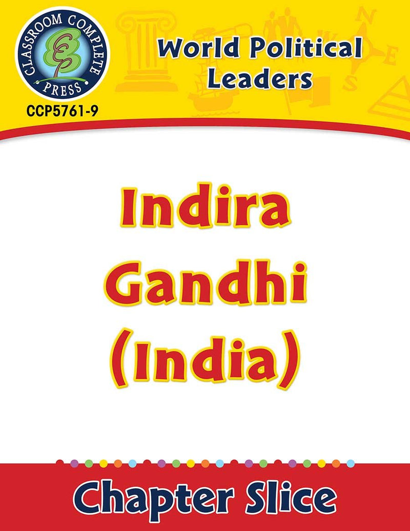 World Political Leaders: Indira Gandhi (India) Gr. 5-8