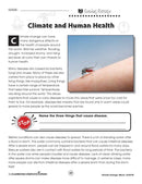 Climate Change: Effects: Climate and Human Health Reading Passage - WORKSHEET