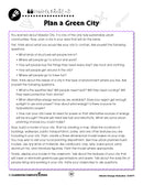 Climate Change Reduction: Plan a Green City - WORKSHEET