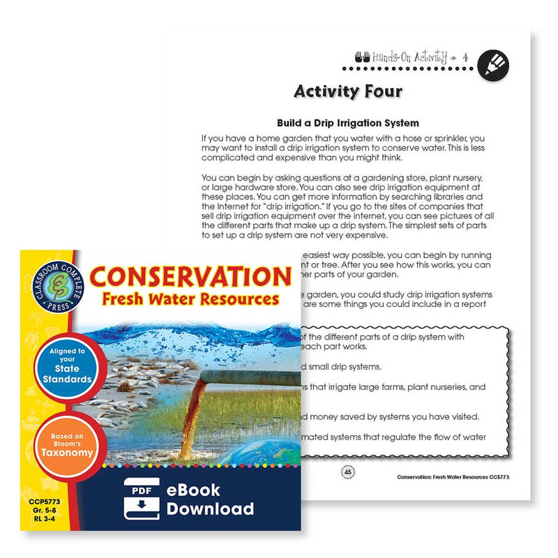 Conservation: Fresh Water Resources: Build a Drip Irrigation System - WORKSHEET