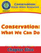 Conservation: Ocean Water Resources: Conservation: What We Can Do Gr. 5-8