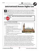 Culture, Society & Globalization: International Human Rights Law - WORKSHEET