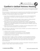 Culture, Society & Globalization: Conduct a United Nations Meeting - WORKSHEET