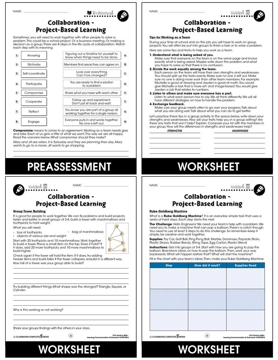 Communication Object Lessons Learning Communication & Teamwork: Collaboration - Project-Based Learn ...