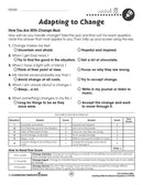 Learning Skills for Global Competency: How You Are With Change Quiz - WORKSHEETS