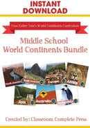 Middle School World Continents Bundle
