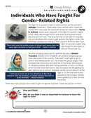 Gender Equality & Inequality: Gender-Related Rights Reading Passage - WORKSHEET