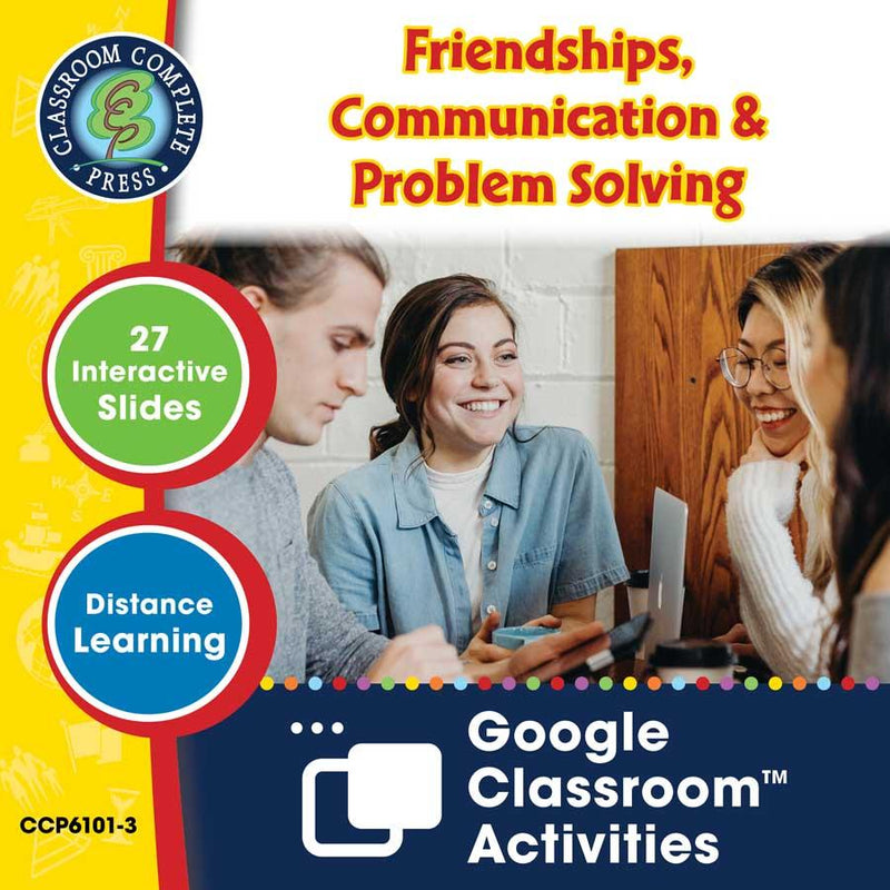 Daily Social & Workplace Skills: Friendships, Communication & Problem Solving - Google Slides (SPED)