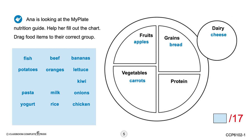 Daily Health & Hygiene Skills: Healthy Nutrition & Meal Planning - Google Slides (SPED)