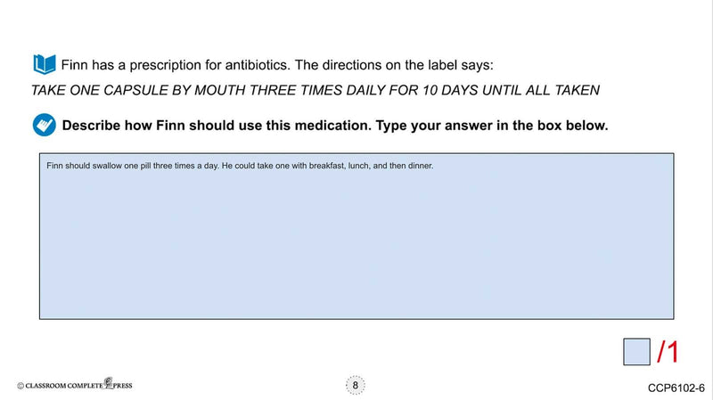Daily Health & Hygiene Skills: Prescription & Non-Prescription Drug Use - Google Slides (SPED)