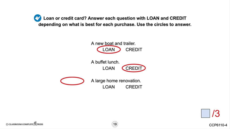 Real World Life Skills - Financial Literacy Skills: Loans, Credit & Borrowing - Google Slides (SPED)