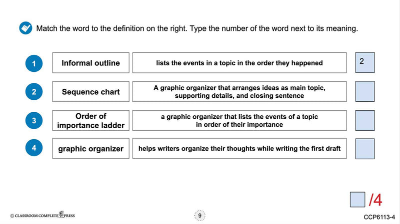 How to Write a Paragraph: Using Graphic Organizers for Drafting & Drafting Practice - Google Slides