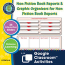How to Write a Book Report: Non Fiction Book Reports & Graphic Organizers for Non Fiction Book Reports - Google Slides