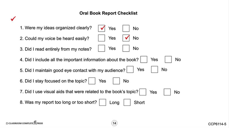 How to Write a Book Report: Oral Book Reports & Graphic Organizers for Oral Book Reports - Google Slides