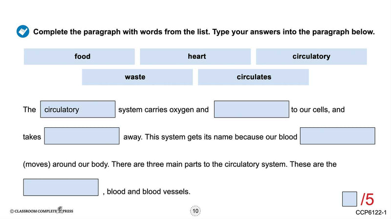 Circulatory, Digestive & Reproductive Systems: The Circulatory System – Blood Vessels - Google Slides