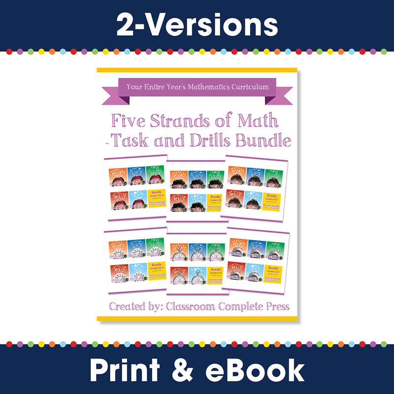 Five Strands of Math - Task and Drills Bundle – CLASSROOM COMPLETE PRESS