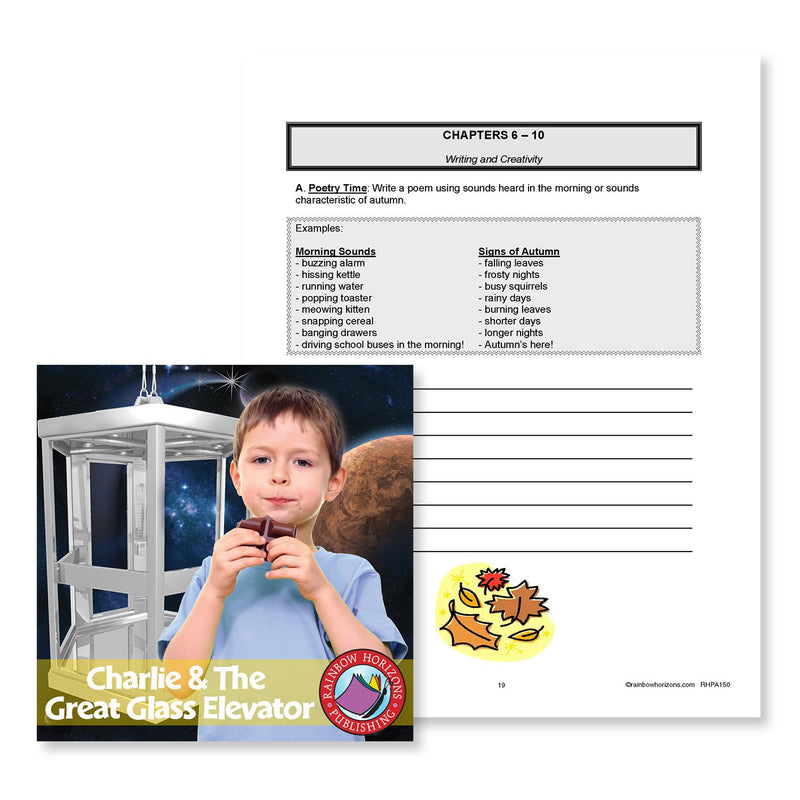 Charlie & The Great Glass Elevator (Novel Study): Poetry Time - WORKSHEET