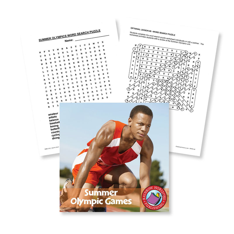 Summer Olympic Games: Word Search Gr. 4-6 - WORKSHEET – CLASSROOM COMPLETE  PRESS