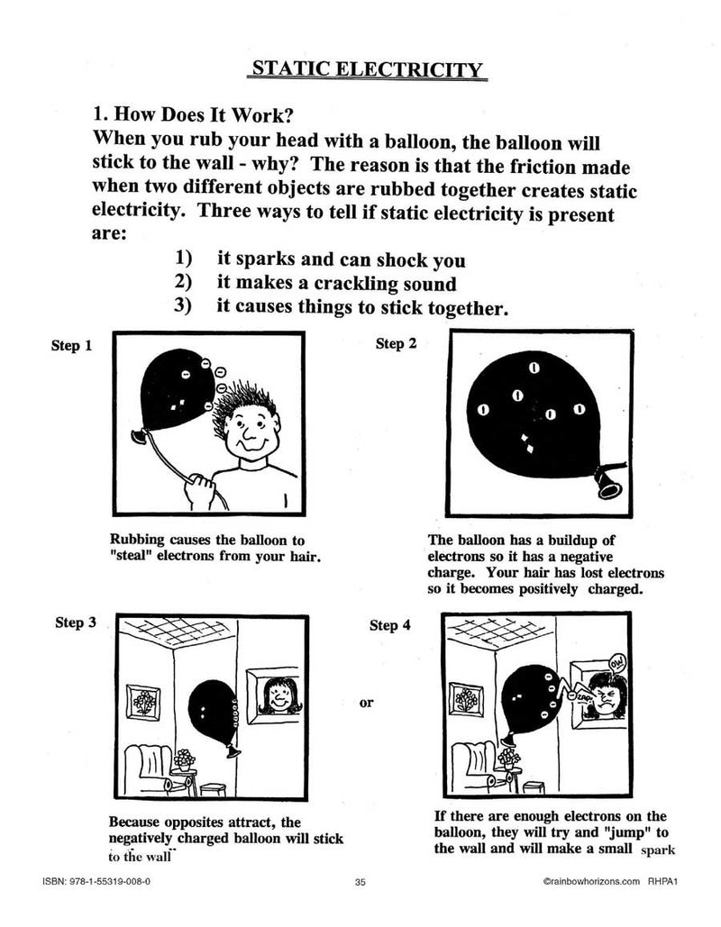 Electricity: Static Electricity - WORKSHEET – CLASSROOM COMPLETE PRESS