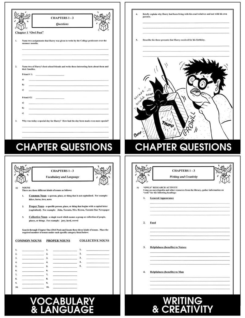 harry-potter-and-the-prisoner-of-azkaban-novel-study-chapter-slice-classroom-complete-press for Free Printable Harry Potter Worksheets Harry Potter and the Prisoner of Azkaban (Novel Study) - CHAPTER SLICE – CLASSROOM COMPLETE PRESS for Free Printable Harry Potter Worksheets