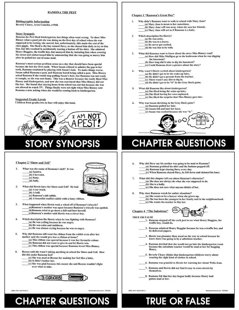 Reading with Beverly Cleary (Author Study) - CHAPTER SLICE